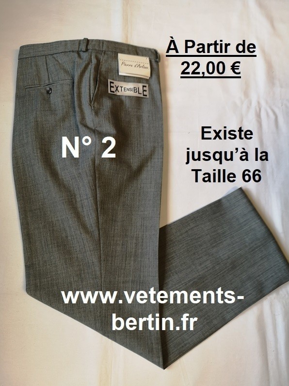 Pantalon Homme Grande Taille - Pantalon Homme Habillé Classique -  Prêt-à-Porter Françoise BERTIN