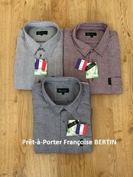 Chemises Grand Panet La Foresti�re, Quadrill�e, Pr�t-�-Porter Fran�oise BERTIN  